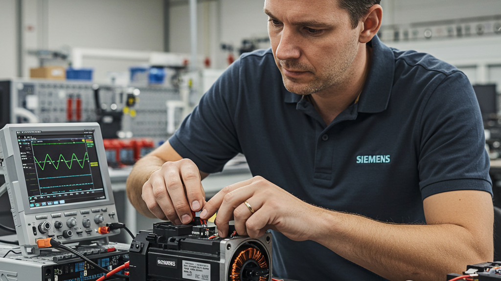 Taller de reparación de servomotores industriales